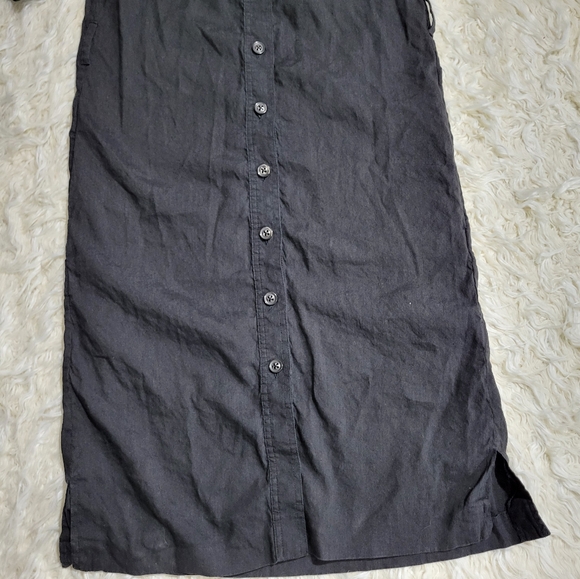 Brooks Brothers Black Mini Dress / Shirt With Short Sleeves Size 2 - Picture 3 of 15